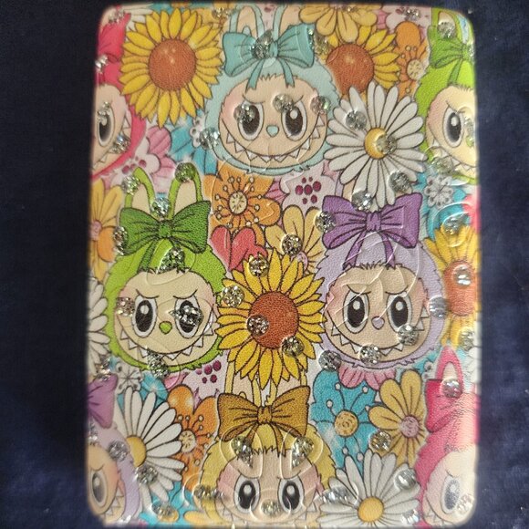 Labubu Monster makeup compact or pocket mirror with crystals NEW 3.5x2.5 inches - Picture 2 of 5